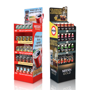 Individuelles faltbares Pop-Up-Kartonfach Kartonregal Boden Wellpappe-Ständer Theke Boden Karton-Vorführständer - Product Image 3