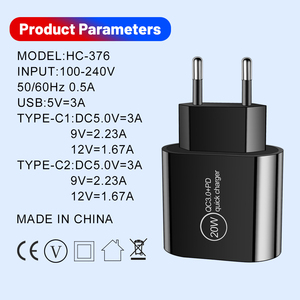 USB + 2 type-c พอร์ต USB มัลติฟังก์ชั่นแบบพกพา 48W เต้ารับไฟชาร์จติดผนังสําหรับเดินทาง - Product Image 6