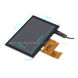 Personalizado al aire libre Lcd PCAP botones táctiles capacitivos soporte de inmunidad al agua 5 pulgadas 800*480 Industrial Tft Lcd pantalla táctil