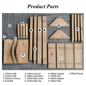 Đơn Lập Bằng Gỗ Dọc <span class=keywords><strong>Bird</strong></span> Trung Chuyển Chim Cho Ăn Bảng Trạm Gỗ Tự Nhiên Nhà Cho Vườn - Product Image 4