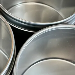Barattoli cosmetici e contenitori vuoto vaso con latta decorata esagonale e quadrato può tappo a vite forma di cilindro - Product Image 5