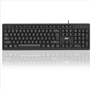 Teclado USB para juegos con cable en idioma inglés ABS 104 Teclas Óptico Ergonómico Escritorio Oficina Computadora Membrana Teclados de plástico - Product Image 2