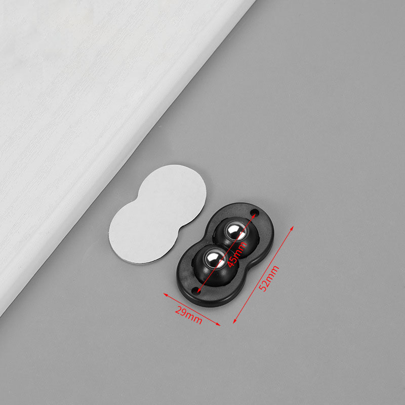 2 Black steel balls