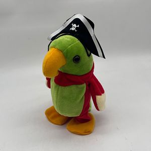 散步和说话的鹦鹉毛绒玩具定制海盗鹦鹉玩具