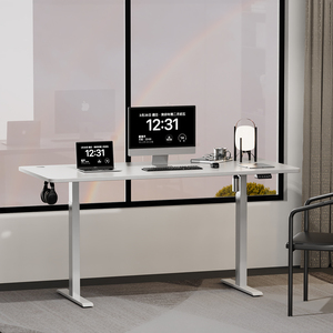 Soporte para ordenador de oficina, marco de escritorio, ancho de haz y altura, estación de trabajo eléctrica ajustable, Base de mesa de PC para juegos, patas de Metal - Product Image 6