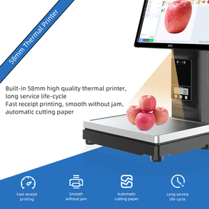 Dispenser codice a barre schermo quadrato cassiere registro Hardware Win10 Android sistema completo Pos con scala per negozio al dettaglio