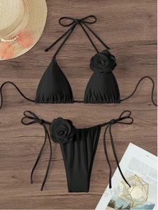High Quality Swimwear Hanger with Two Piece Swimsuit <strong>and</strong> See-Through Micro Bikini for Women - Product Image 4