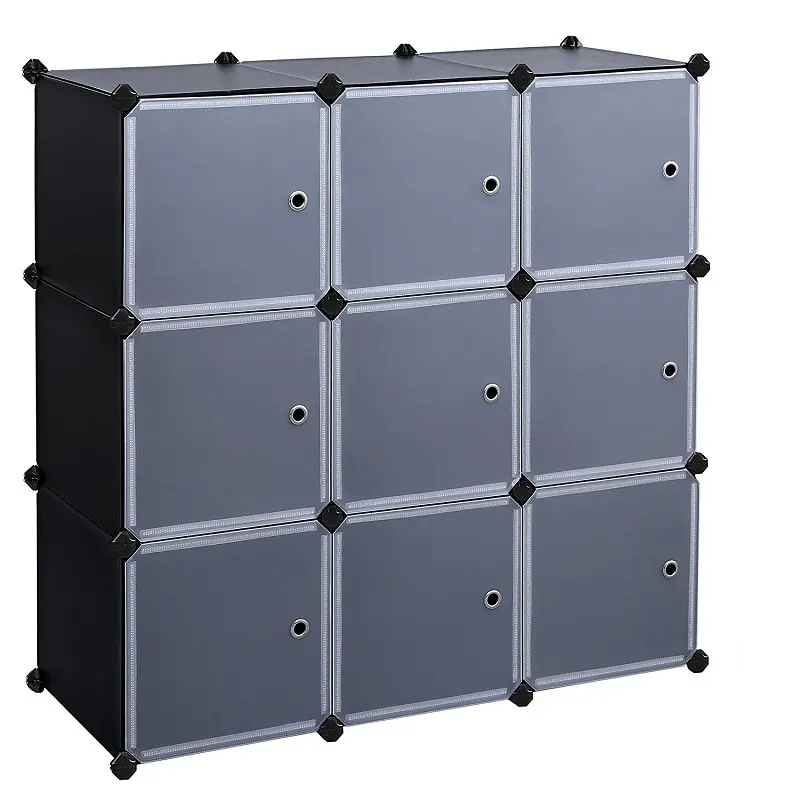 Big wardrobe,storage rack,plastic storage organizer,with clothes hanger pole and many color available