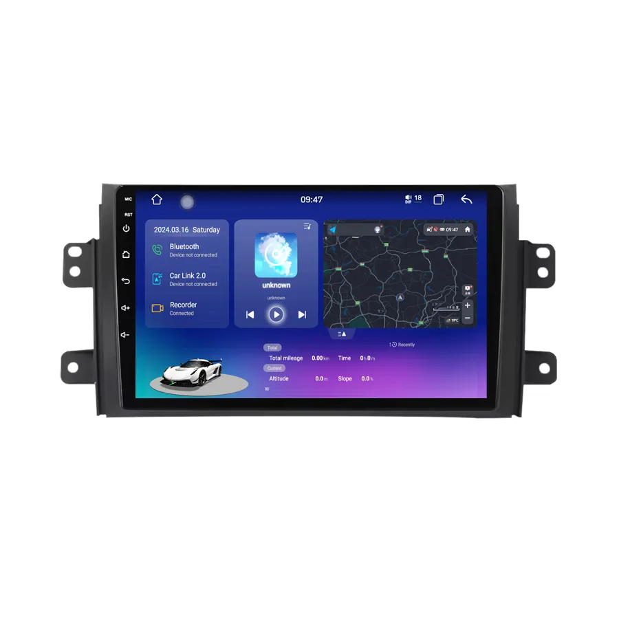 Điều khiển bằng giọng nói Android 13 QLED màn hình đài phát thanh xe hơi cho Suzuki sx4 2006-2014 Stereo Navigation FM Video ra phổ xe Android