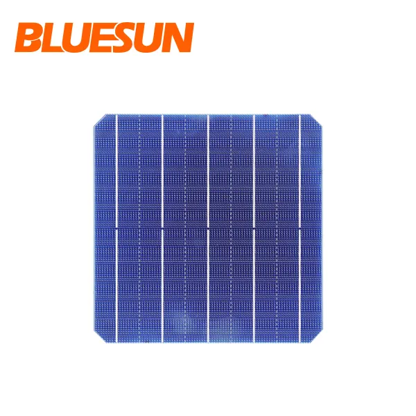 Bluesun ขายร้อนโมโนเซลล์แสงอาทิตย์ Monocrystalline เซลล์แสงอาทิตย์156X156ที่มีหลายแยกเซลล์แสงอาทิตย์