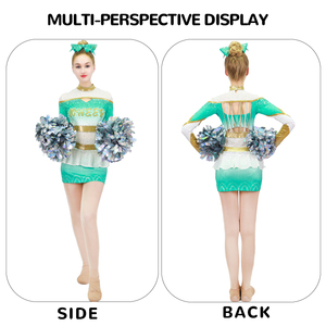 Amigo takım paketi: oyun günü + uygulama üniformaları-özel 2-Piece Rhinestone setleri gençlik/yetişkinler için Cheer üniforma çanta ile - Product Image 3