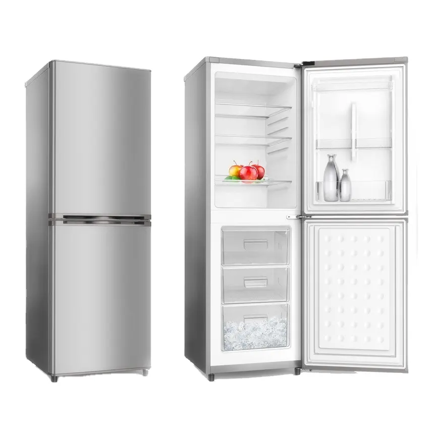 Uso domestico frigorifero 268L frigorifero verticale congelatore combinato a doppia porta e frigorifero con pezzi di ricambio