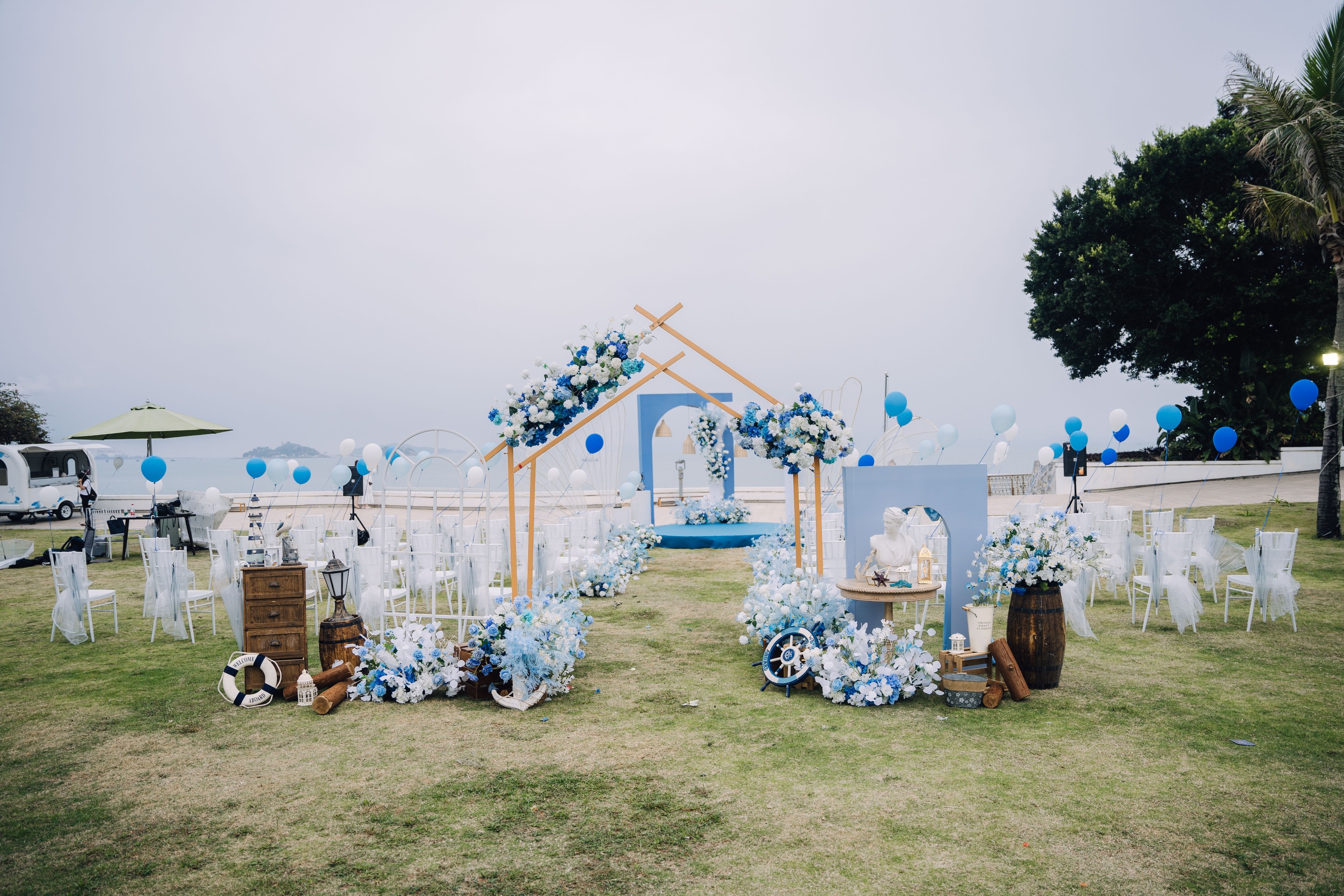 Blu Scuro Azzurro Matrimonio Nautico