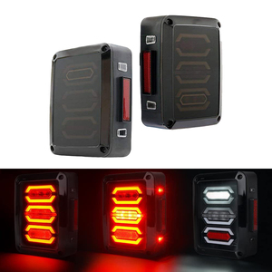 Şeffaf Lens kırmızı LED park lambaları meclisi dönüş sinyali ve yedekleme ve fren lambası, tak ve çalıştır ile uyumlu Jeep Wrangler Jk cj - Product Image 3