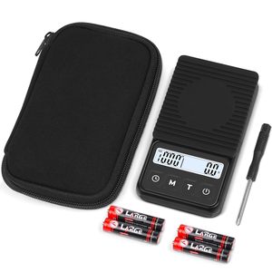 Bilancia da caffè digitale impermeabile con Timer 1000g X 0.1g piccola scala da viaggio, Mini grammi elettronici e OZwith grande LCD retroilluminato - Product Image 1