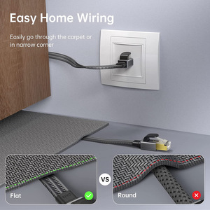 <strong>Class</strong> 8 Cat8 Flat <strong>Network</strong> Cable for Home 7 <strong>Class</strong> 7 e-Sports Gaming <strong>Computer</strong> Router 5 Meter Connection Line for Projector - Product Image 5