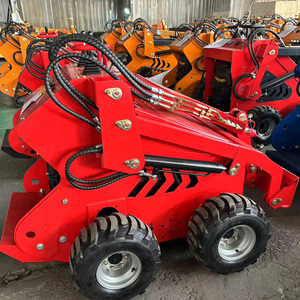 FREE SHIPPING Euro 5 EPA China Wheel Track Mini Skid Steer <strong>Loader</strong> Walk Behind Skid Steer in US France - Product Image 4