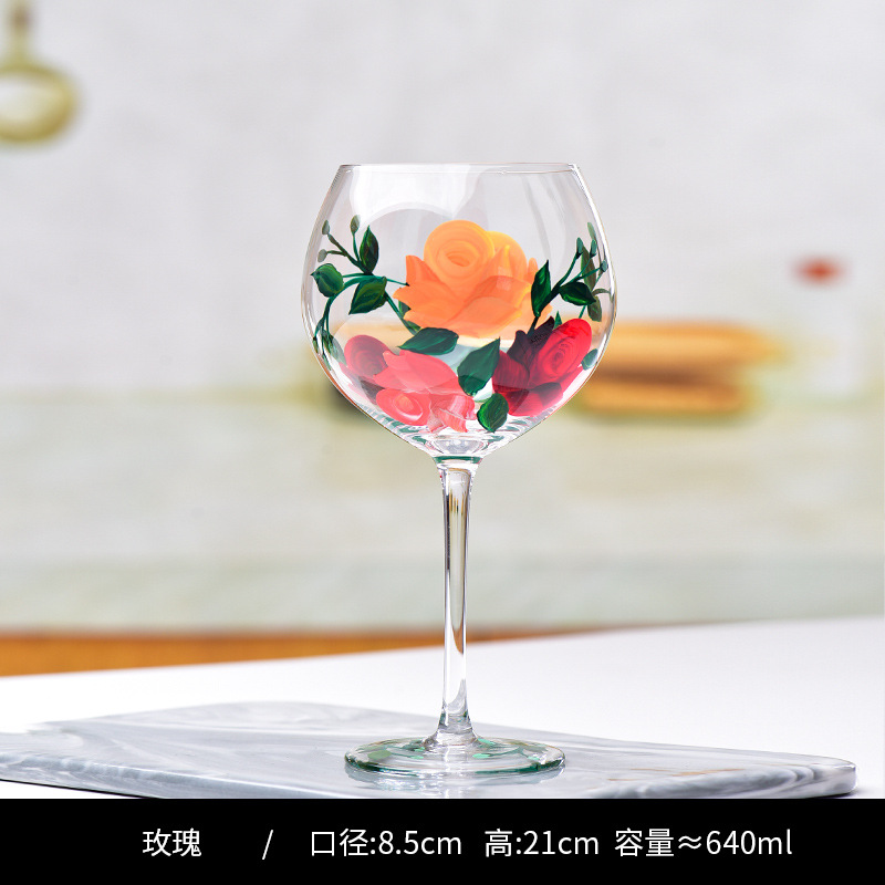 Tasse pomme rose dessinée à la main