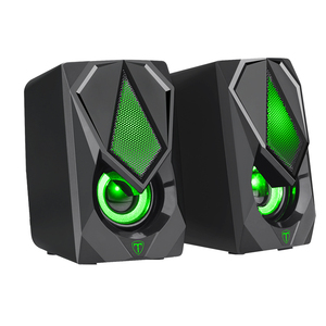 Altavoces para juegos de ordenador, con cable USB, RGB, estéreo mejorado, luz LED colorida - Product Image 4