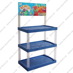 零售展示架塑料架子大水瓶购物中心展示商店pos地板展示架 - Product Image 3