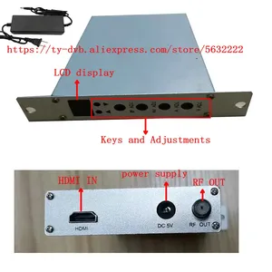 Modulador Modular CATV Equipo frontal Frecuencia adyacente Modulador variable HDMI a salidas analógicas RF