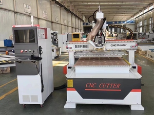 Máquina de tallado de carpintería supercnc 3D, cambiador de herramientas lineal de cuatro cabezales, enrutador CNC ATC con hoja de sierra - Product Image 4