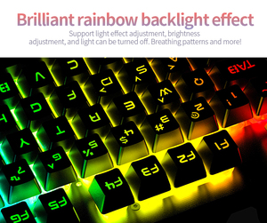 Teclado multimedia K002 con activación por voz, teclas de operación, atajo, personalizado, de colores, para juegos