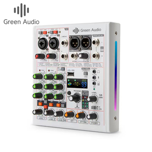 GAX-AM06 Newest Design 4Channel Sound Mixer <strong>Network</strong> Broadcast Outdoor BT Wireless Small Live Recording Sound Card Video Lighting - Product Image 1