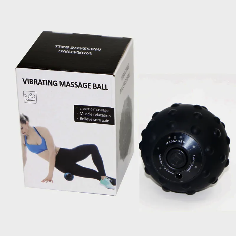 Bola massageadora elétrica recarregável para yoga