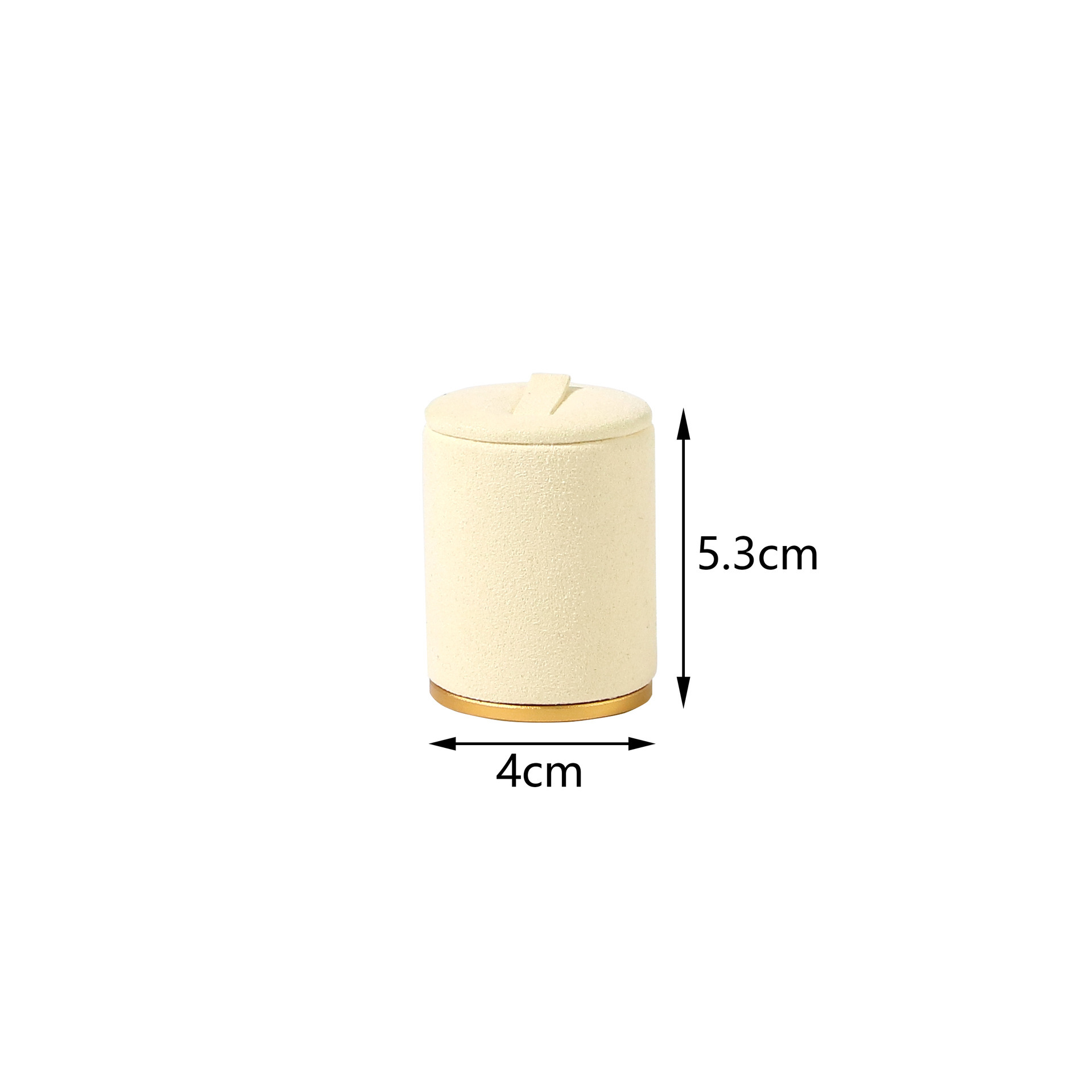 Porte-bague cylindrique beige moyen