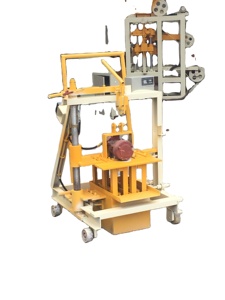 Di động bê tông xi măng gạch đặt máy di chuyển rắn rỗng khối khuôn máy - Product Image 2
