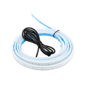 Tira de luces de circulación diurna LED Flexible Universal tira de luz de capó de coche dinámica con fuente de luz Cob 12V función DRL para coches - Product Image 6