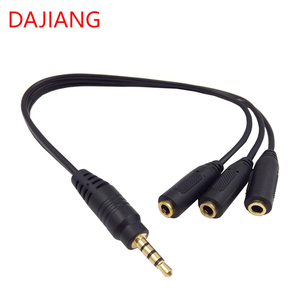 DAJIANG Customized 3.5mm Stereo <strong>Audio</strong> <strong>Splitter</strong> Cable 3-Way Aux <strong>Audio</strong> <strong>Splitter</strong> Extender 1m Male Female Cable with PVC Jacket OEM - Product Image 2