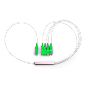 1x4 Way Mini PLC Splitter Stainless Steel Tube Type SC <strong>APC</strong> Connector for Planar Lightwave <strong>Circuit</strong> Passive Optic FTTH Splitter - Product Image 1