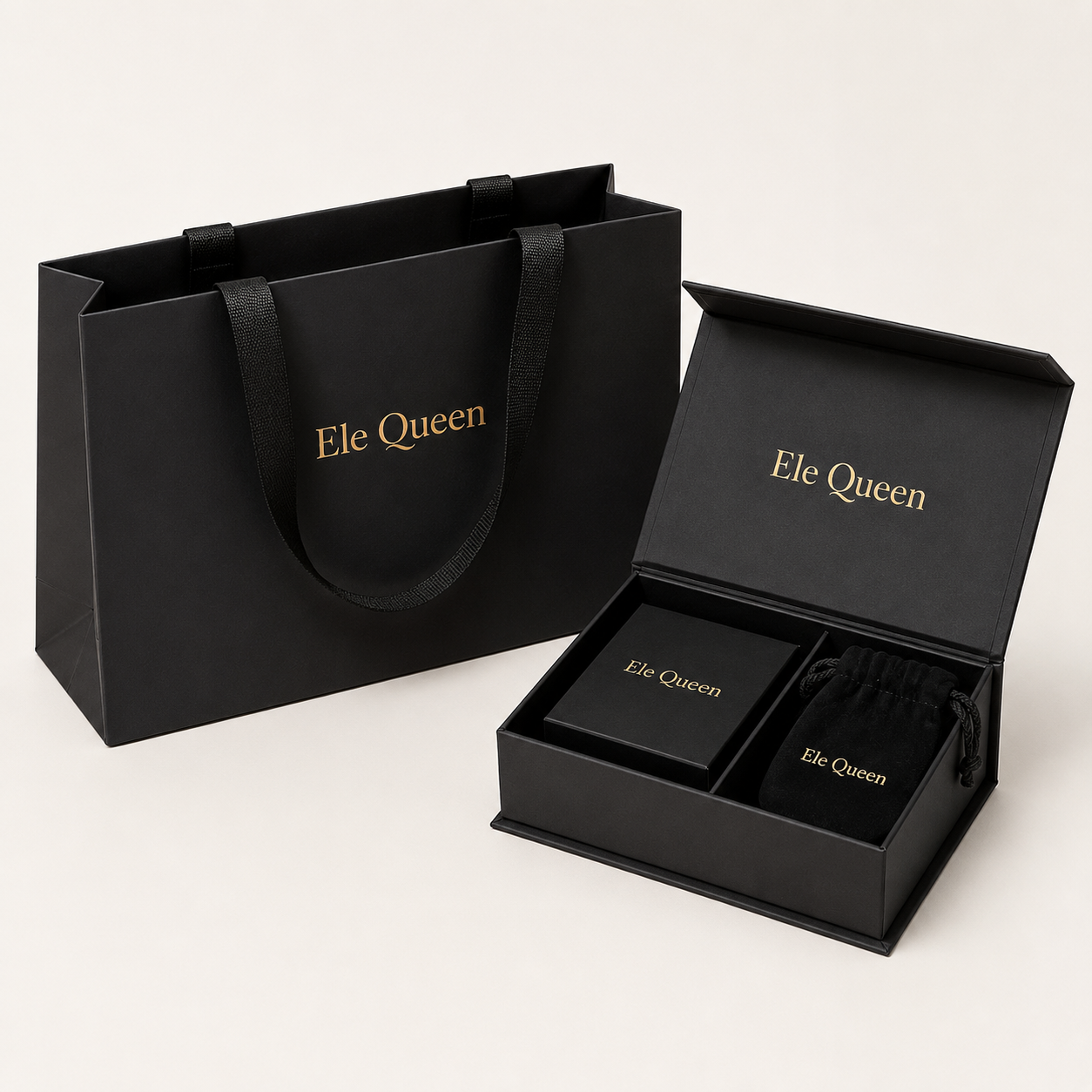 Black with Bag