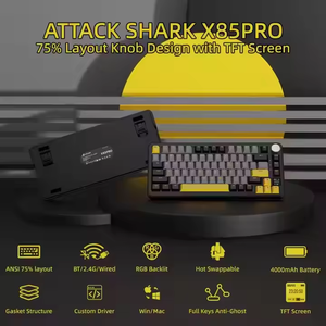 B2binchina Comprar Attack Shark X85 PRO Pantalla a color inteligente Teclado mecánico Retroiluminación RGB con DisplayFull-key Hot Plug Swap - Product Image 3