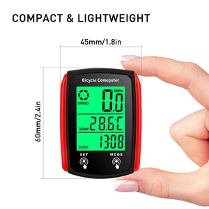 Wired Bike <strong>Computer</strong> 19 <strong>Functions</strong> Touch Bike Speedometer Odometer Waterproof Bicycle <strong>Computer</strong> with Backlight