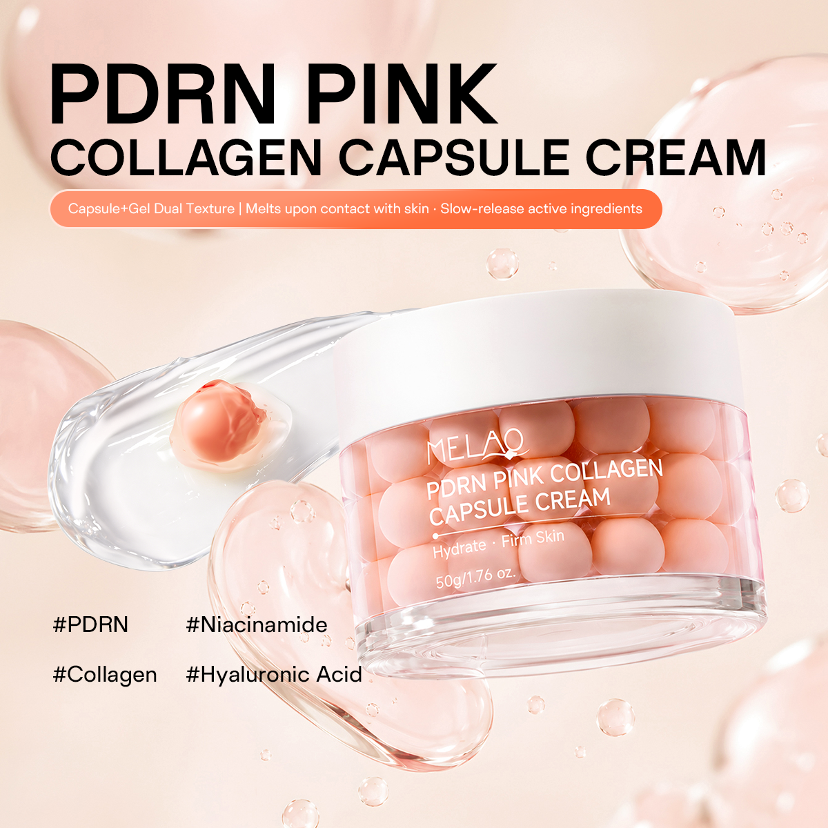 50g PDRN Pink Collagen Capsule Cream