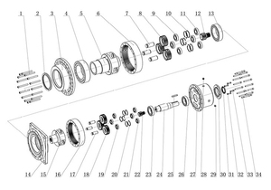 P2S9 Two-stage Parallel <strong>Shaft</strong> High <strong>Power</strong> High Torque Heavy Industrial Planetary <strong>Reducer</strong>