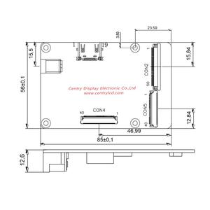Placa controladora LCD compatible con TMDS, compatible con 40pin LVDS, funciona con pantalla LCD TFT de 10,1 pulgadas y panel táctil capacitivo - Product Image 4