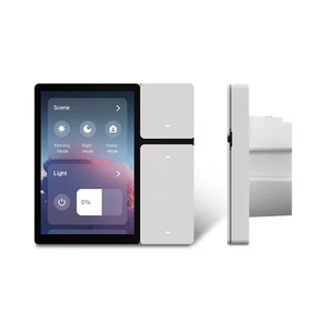 3.5インチTuyaミニスマートホームコントロールパネル用IR WiFi接続3ギャングリレースイッチ<span class=keywords><strong>16A</strong></span> Max. Smartパネルミニコントロール3ウェイ