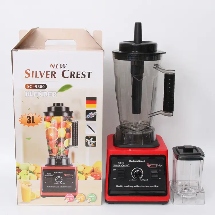 Mélangeur commercial oem personnalisé 3L pour jus smoothie à grande vitesse mélangeur robuste mélangeur Silver Crest