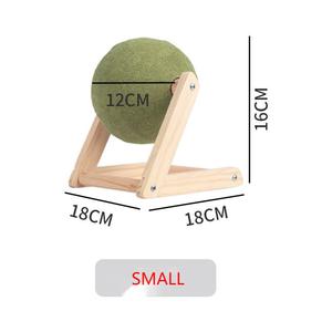 Wooden Interactive <strong>Catnip</strong> Ball Scratcher Toy Paw-Fect for Kitty Play - Product Image 2