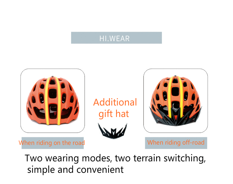 Professional Road Mountain Bike Helmet with sun visor Ultralight DH MTB All-terrain Bicycle Helmet Sports Riding Cycling Helmet