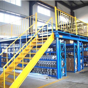 Sistema de aço do <span class=keywords><strong>racking</strong></span> do mezanino da prateleira do armazenamento industrial para a cremalheira do assoalho do mezanino do armazém
