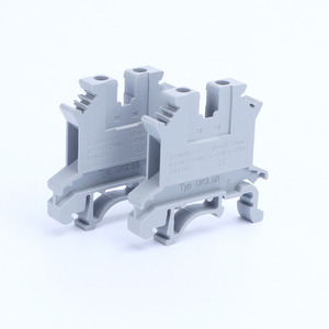 Conector rápido de fábrica Bloque de terminales de carril DIN doble UK2.5B Bloque de terminales de resorte enchufable - Product Image 4