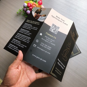 高品质三折宣传册定制广告传单纸质宣传册印刷三折迷你宣传册CMYK印刷服务 - Product Image 6