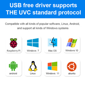 1MP H65 CMOS sensore USB modulo fotocamera 1.9mm 140 grado 30fps UVC HD Plug & Play per Mac Linux Android Windows Linux Raspberry Pi - Product Image 6