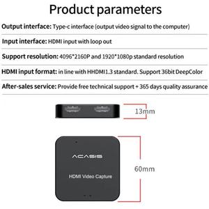 Sıcak satış 4K60fps 2K120fps 1080p24 0fps yakalama kartı canlı Streaming HD tip c 3.0 4K Video yakalama kartı xbox için PS4 - Product Image 4