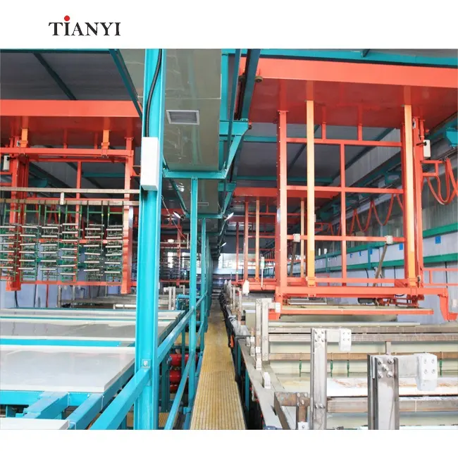 Línea de producción de galvanoplastia automática de cobre/níquel/cromo/zinc/plateado